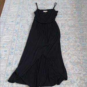 Black high/low dress